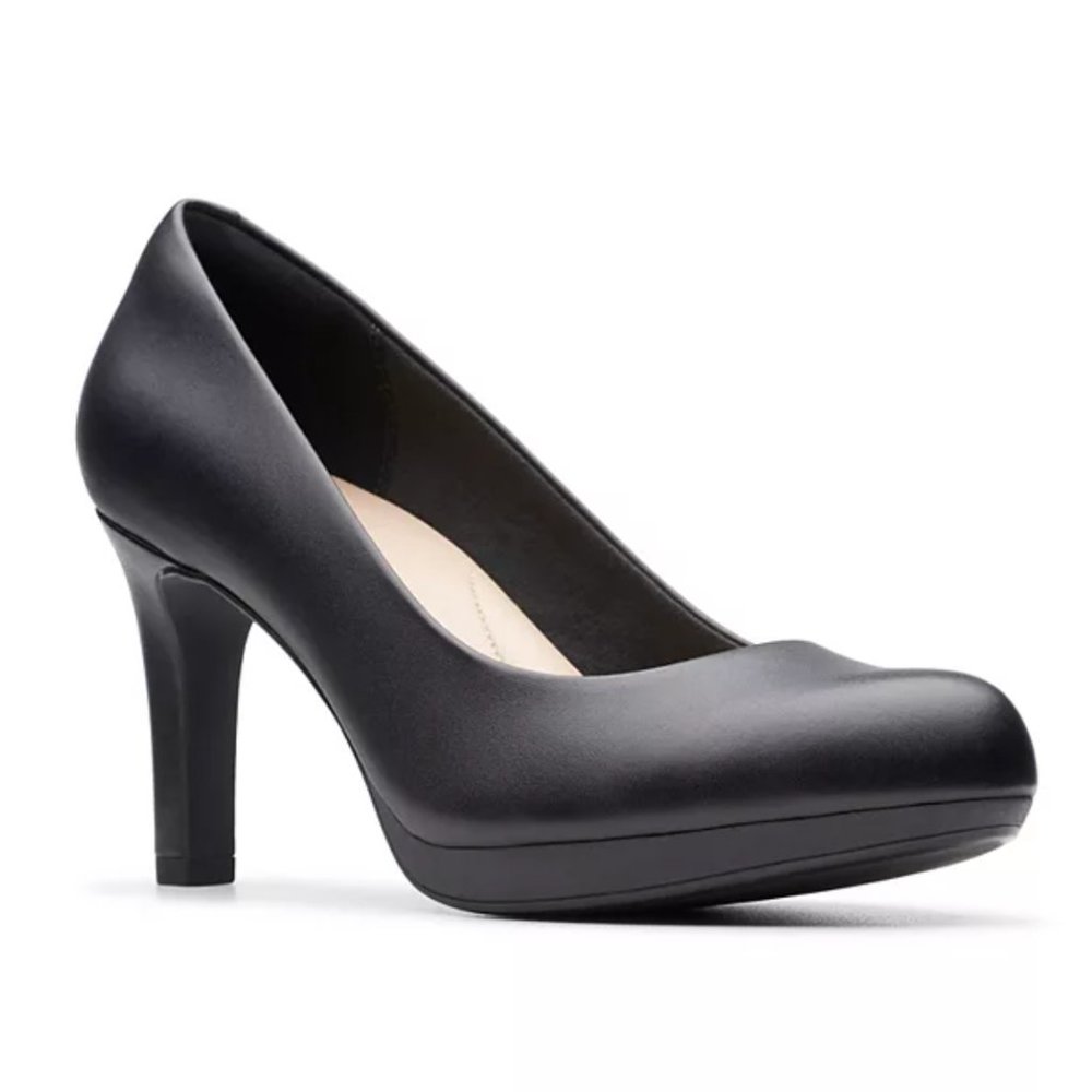Clarks Adriel Viola Platform Pump in Black